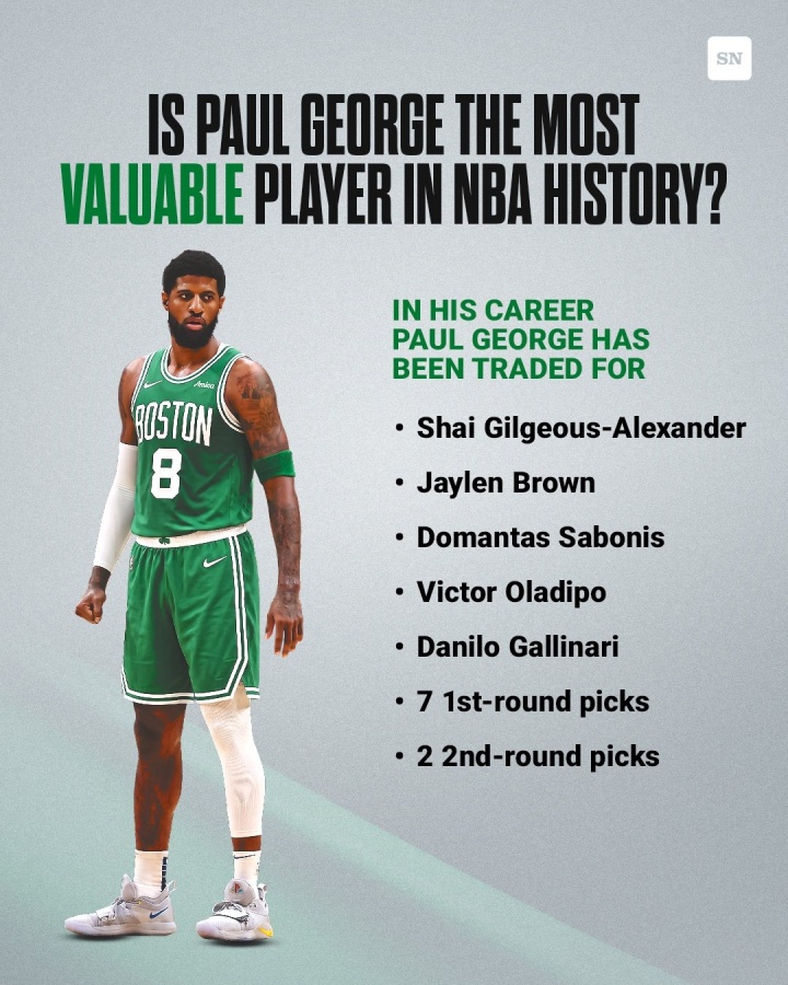 乔治交易价值实证:三次易主换回1MVP+3全明星+9选秀权 乔治交易价值实证:三次易主换回1MVP+3全明星+9选秀权